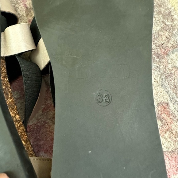 Lilimill gray leather crossover sandals made in Italy size 38 7.5 - Picture 8 of 10